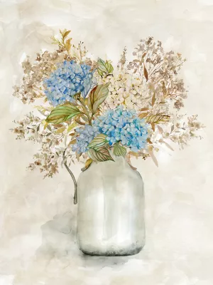 Hydrangea Arrangement II by Carol Robinson Oil Painting