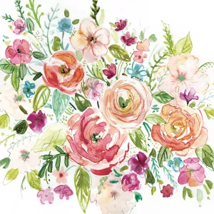 Illustrated Garden by Carol Robinson Oil Painting