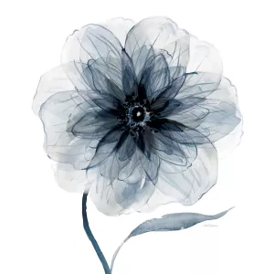 Indigo Bloom III Oil Painting by Carol Robinson - Bestsellers