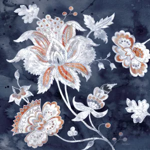 Indigo Jacobean II by Carol Robinson Oil Painting