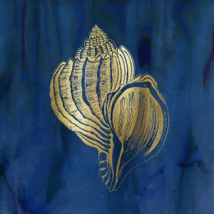 Indigo Sea Treasure III by Carol Robinson Oil Painting