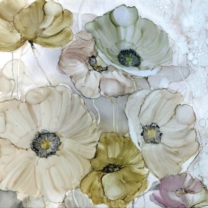 Iridescent Poppies Oil painting by Carol Robinson