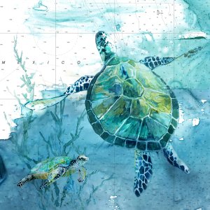 Island Swim II by Carol Robinson Oil Painting
