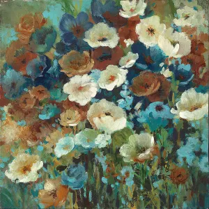 Jardin Azure I by Carol Robinson Oil Painting