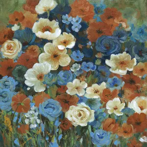 Jardin Azure II by Carol Robinson Oil Painting