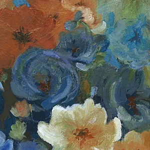 Jardin Azure Revisited I by Carol Robinson Oil Painting