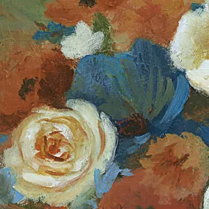 Jardin Azure Revisited II by Carol Robinson Oil Painting