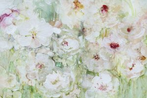 Jardin Blanc by Carol Robinson Oil Painting