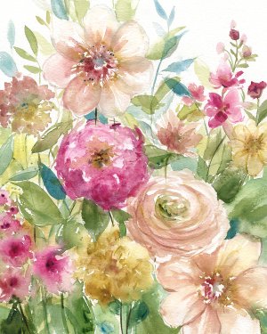 Jardin de Fleurs by Carol Robinson Oil Painting