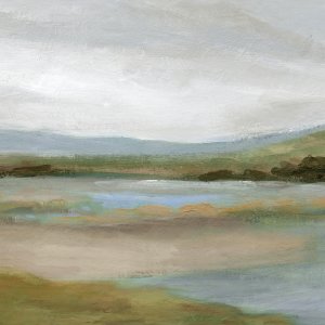 Lake in the Foothills by Carol Robinson Oil Painting