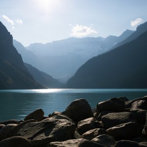 Lake Louise by Carol Robinson Oil Painting