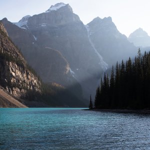 Lake Moraine by Carol Robinson Oil Painting