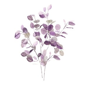 Lavender Leaves I by Carol Robinson Oil Painting