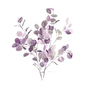 Lavender Leaves II by Carol Robinson Oil Painting