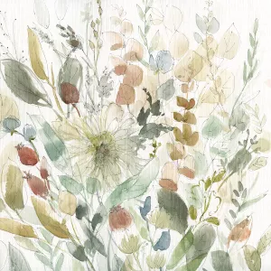 Linen Wildflower Garden by Carol Robinson Oil Painting