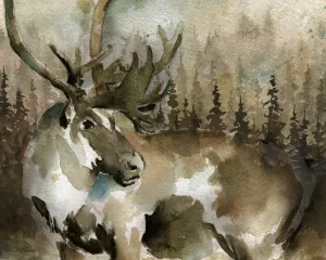 Lodge Twilight III Oil Painting by Carol Robinson - Contemporary