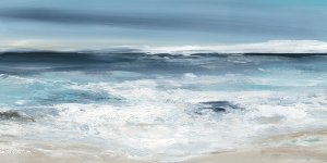Long Beach by Carol Robinson Oil Painting