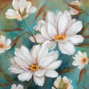 Lotus Pool I by Carol Robinson Oil Painting