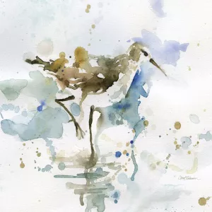 Malibu Sand Piper by Carol Robinson Oil Painting