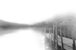Mist on the Docks by Carol Robinson Oil Painting