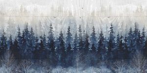 Misty Indigo Forest by Carol Robinson Oil Painting