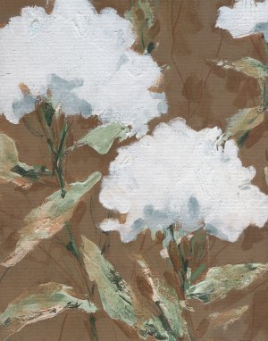 Mocha Garden I by Carol Robinson Oil Painting
