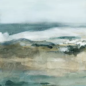 Moody Seas I Oil Painting by Carol Robinson - Contemporary