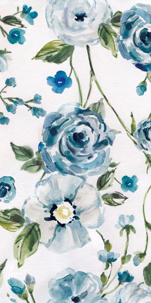 Moonlight Rose Garden II by Carol Robinson Oil Painting