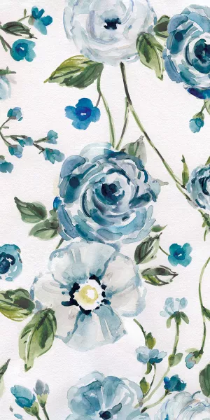 Moonlight Rose Garden II by Carol Robinson Oil Painting