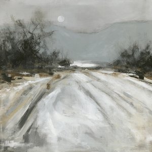 Moonlit Field by Carol Robinson Oil Painting