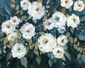Moonlit Garden I by Carol Robinson Oil Painting