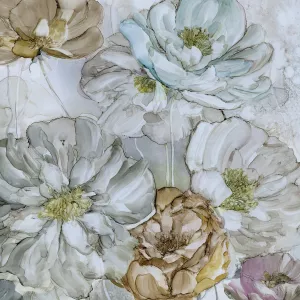 Moonlit Peonies by Carol Robinson Oil Painting