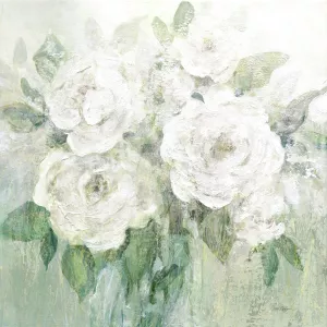 Muted White Blooms I by Carol Robinson Oil Painting