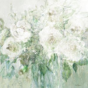 Muted White Blooms II by Carol Robinson Oil Painting