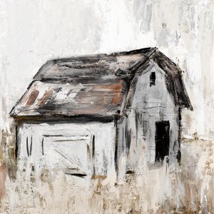 Neutral Barn II by Carol Robinson Oil Painting