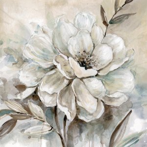 Neutral Bloom I by Carol Robinson Oil Painting