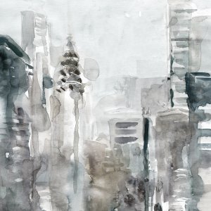 New York Streets by Carol Robinson Oil Painting
