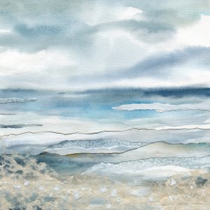 Ocean Collage by Carol Robinson Oil Painting