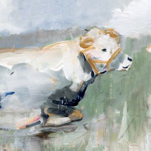 On Meadow Time I by Carol Robinson Oil Painting