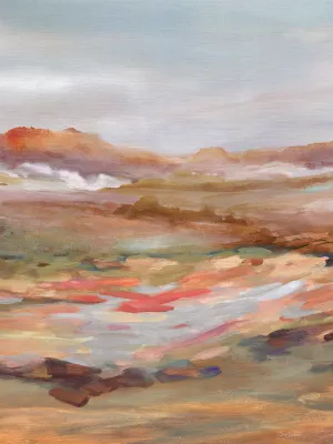 Painted Desertscape Oil Painting by Carol Robinson - Contemporary