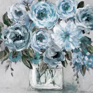 Painterly Blues by Carol Robinson Oil Painting