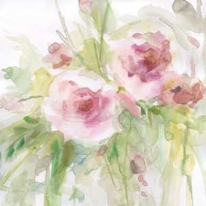 Pale Garden II by Carol Robinson Oil Painting