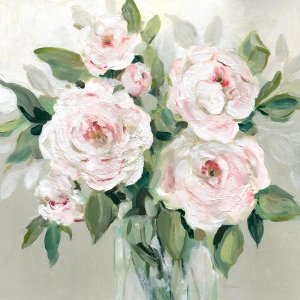 Pale Pink Blossoms by Carol Robinson Oil Painting
