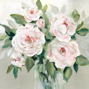 Pale Pink Blossoms by Carol Robinson Oil Painting