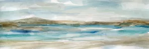 Peaceful Beach II Oil Painting by Carol Robinson - Contemporary