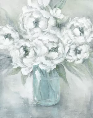Peaceful Peonies by Carol Robinson Oil Painting