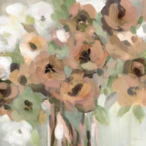 Peachy Blooms by Carol Robinson Oil Painting