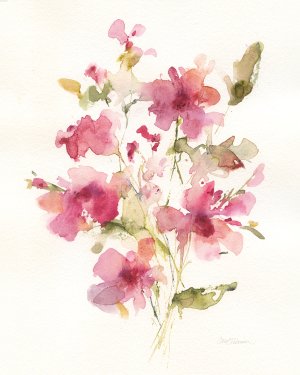 Pink Petals III by Carol Robinson Oil Painting