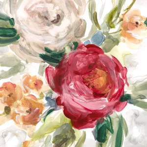 Playful Peonies I by Carol Robinson Oil Painting