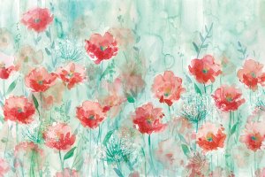 Poppies and Queen Anne Oil painting by Carol Robinson